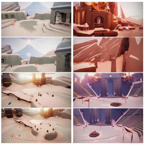 光遇全图大蜡烛跑图位置大全 全图大蜡烛图示数据一览