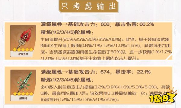 原神香菱用什么武器比較好 香菱四星五星武器推薦