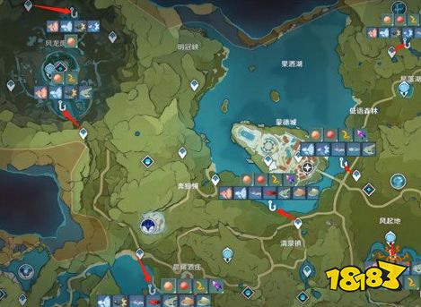 原神3.4版本全钓鱼点位置 原神全钓鱼点位置攻略