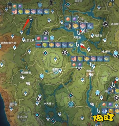 原神3.4版本全钓鱼点位置 原神全钓鱼点位置攻略