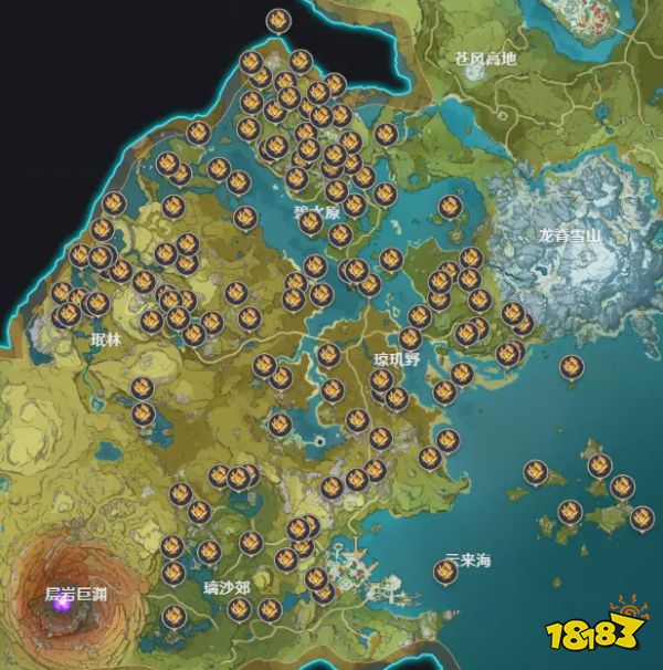 原神3.4版本全神瞳位置 3.4版本全神瞳位置