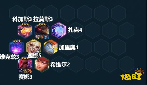 金鏟鏟之戰赦除賽娜陣容推薦 S8怪獸槍手赦除賽娜裝備搭配