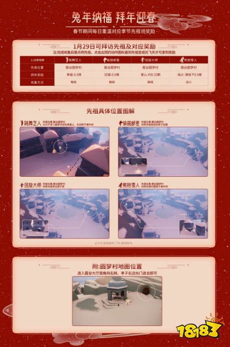 光遇1.29拜访先祖任务位置大全 梦想季拜访先祖活动位置一览