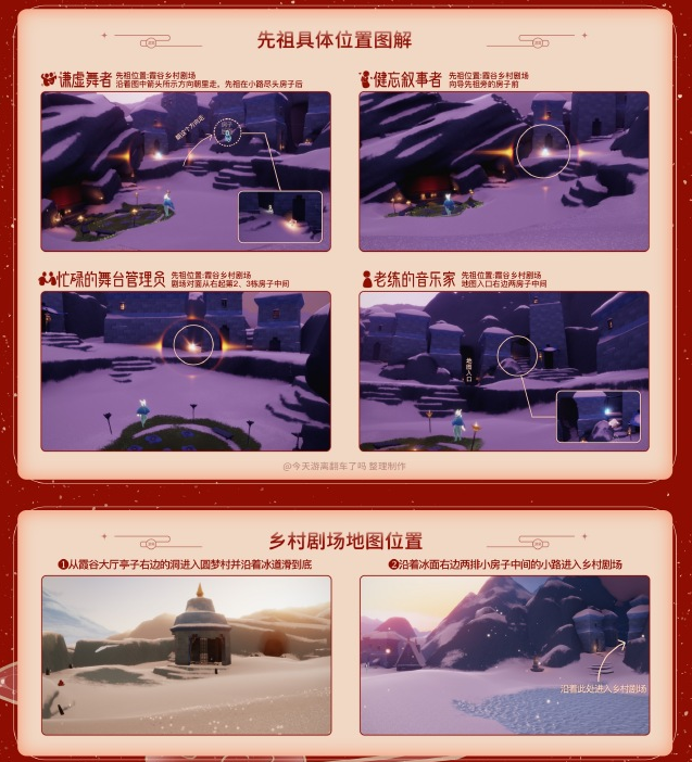 光遇2.3拜访先祖任务位置大全 表演季拜访先祖活动位置一览