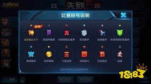 王者荣耀战绩的符号是什么意思 战绩符号详情一览