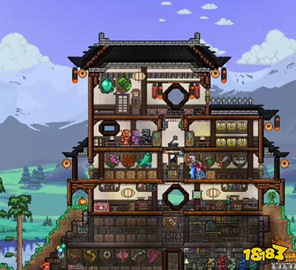 泰拉瑞亚国风2023房子设计图分享 简单好看的房子设计图纸一览