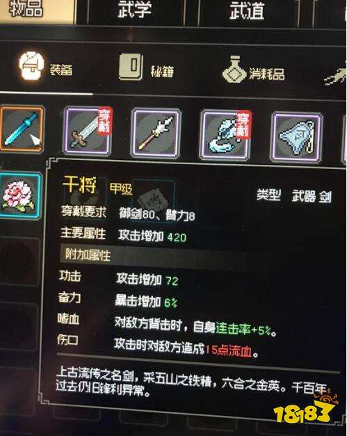 大侠立志传琅琊剑阁击败大师兄选哪个剑 击败大师兄奖励一览