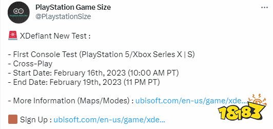 育碧《XDefiant》本周开启跨平台测试 2.17凌晨开启