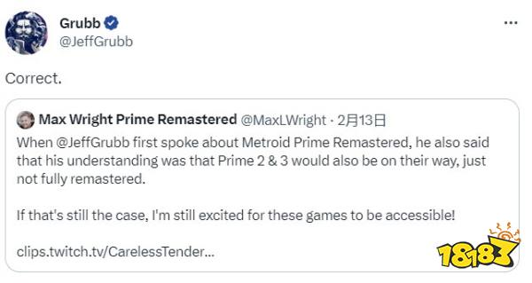 传闻：《银河战士Prime2、3》也将重置并登陆Switch