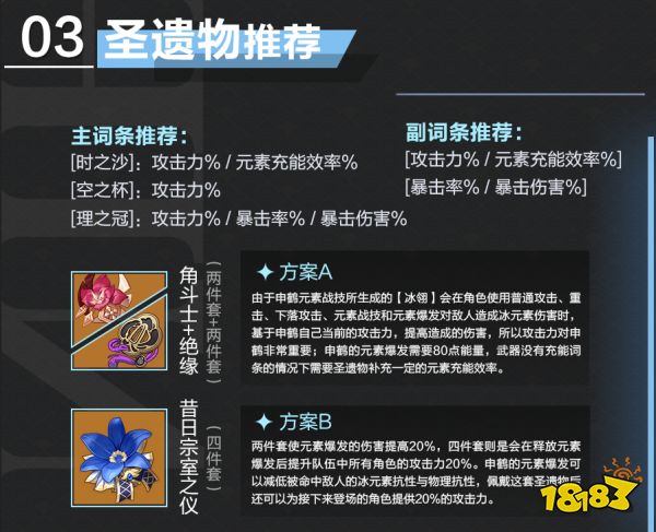 原神申鶴培養攻略合集 申鶴武器圣遺物陣容推薦