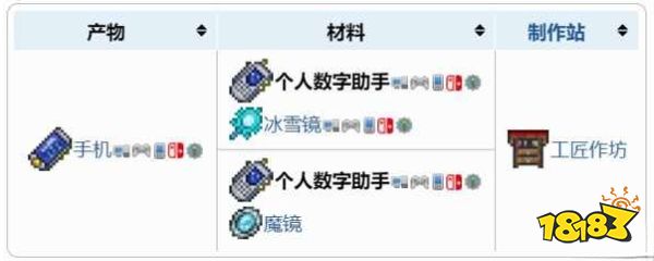 泰拉瑞亚个人数字助手怎么制作 个人数字助手物品攻略