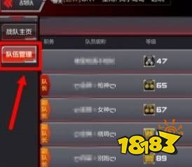 cf手游战队怎么退出