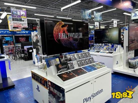 《FF16》宣发解禁！日本游戏店内摆满PS5实体盘盒