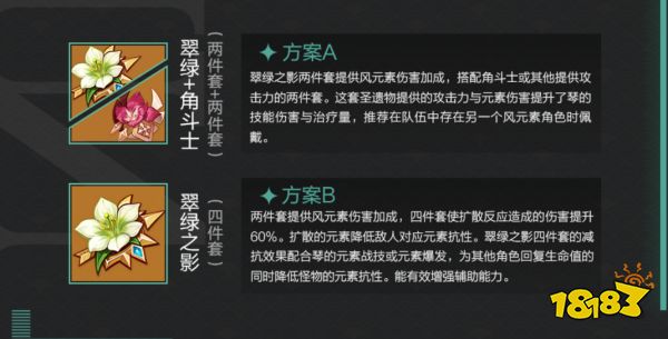 原神琴圣遺物及武器搭配 琴武器及圣遺物推薦