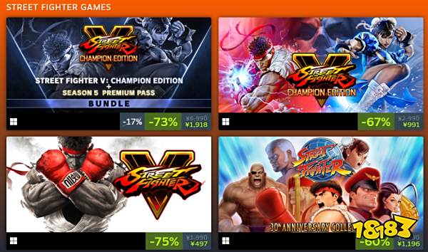卡普空steam优惠活动开启 多款经典最大优惠87%