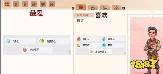 沙石镇时光人物喜好最新沙石镇时光人物喜好表
