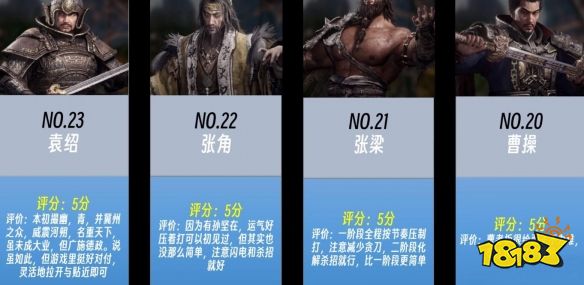 卧龙苍天陨落哪个boss难度最高 boss难度排名一览