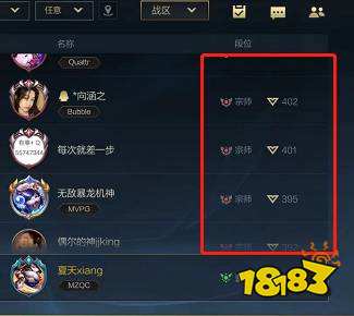 lol手游宗师段位要求