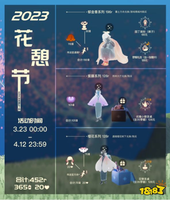 光遇花憩节紫藤花茶具怎么兑换 花之日紫藤花礼包出售价格一览