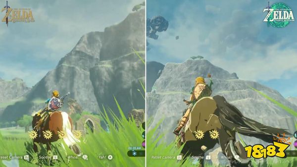《塞尔达传说王国之泪》实机对比旷野之息 细节变化多