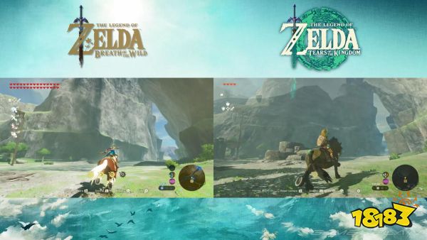 《塞尔达传说王国之泪》实机对比旷野之息 细节变化多