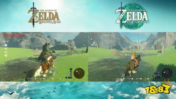《塞尔达传说王国之泪》实机对比旷野之息 细节变化多