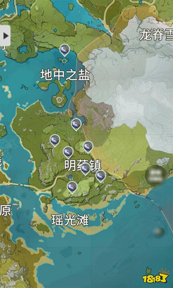 原神夜泊石采集地点有哪些 夜泊石采集详细图示位置分享