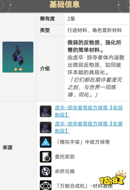 崩壞星穹鐵道青雀各等級培養材料有哪些 青雀角色晉階材料大全