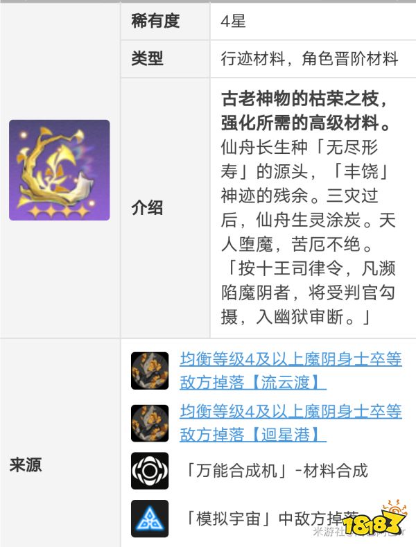 崩壞星穹鐵道五星角色景元升級材料有哪些 景元晉階材料大全