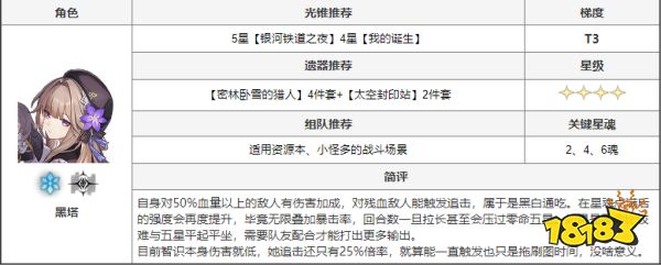 崩坏星穹铁道有哪些角色 全角色搭配推荐