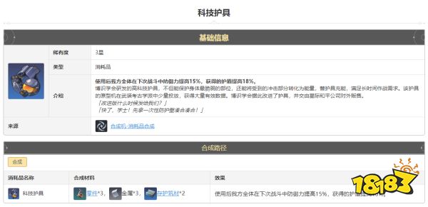 崩坏星穹铁道科技护具怎么获得 科技护具获得方法途径攻略