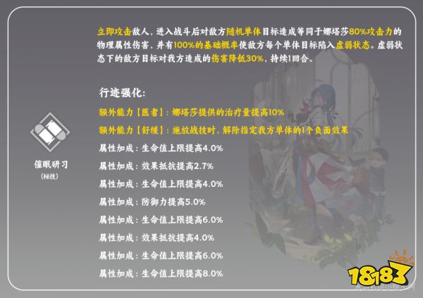 崩壞星穹鐵道娜塔莎天賦怎么加點(diǎn) 娜塔莎天賦加點(diǎn)及技能詳解