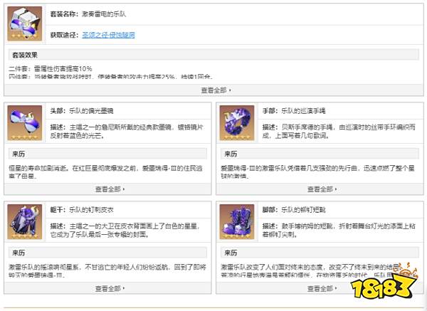 崩坏星穹铁道激奏雷电的乐队套装在哪获得 激奏雷电的乐队套装获得方法介绍