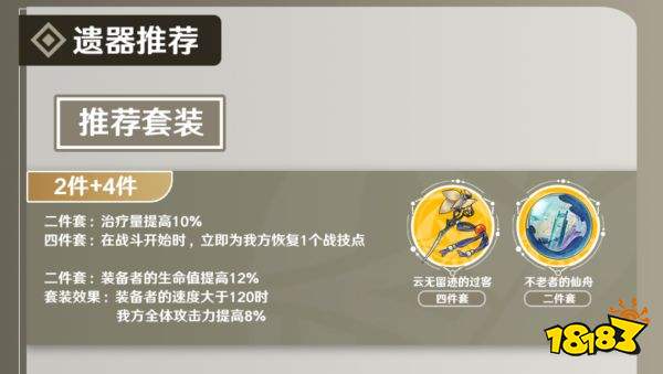 崩坏星穹铁道娜塔莎首选圣遗物推荐 娜塔莎圣遗物套装选择推荐