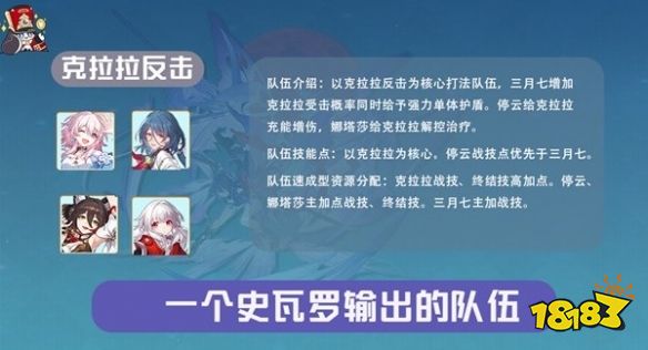 崩坏星穹铁道忘却之庭二队怎么搭 忘却之庭队伍搭配推荐