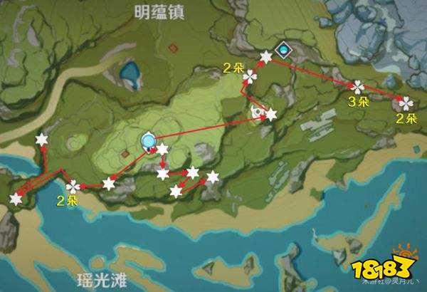 原神琉璃袋采集路线分布图大全 琉璃袋收集位置分享