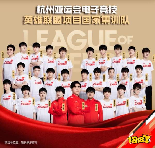 lol亚运会中国队阵容是什么 2023亚运会中国队阵容介绍