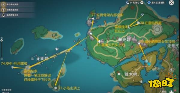 原神雷神瞳分布在哪些地方 雷神瞳采集地点大全
