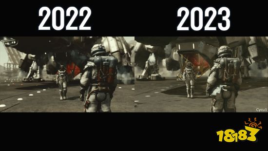 《星空》22年和23年演示对比：阴影效果变化明显