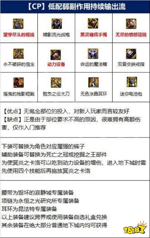 dnf110級鬼泣裝備怎么搭配 鬼泣110級版本裝備推薦