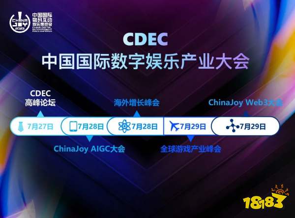 新技术 新趋势 新机遇，2023 ChinaJoy——CDEC 高峰论坛亮点前瞻