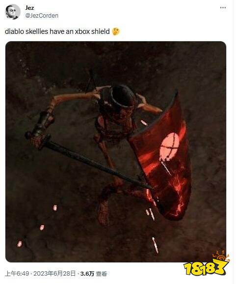 《暗黑4》小兵盾牌有xbox标志?网友:暴雪偏袒微软