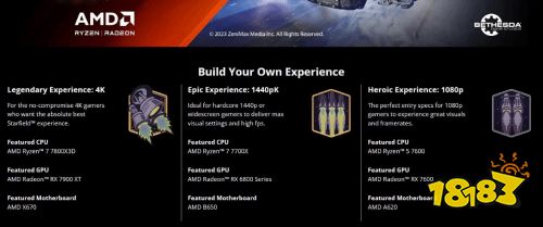 《星空》A卡配置推薦公布：RX7600暢玩1080P
