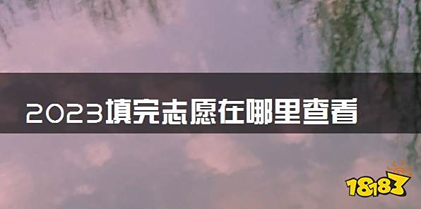 2023填完志愿在哪里查看录取状态 怎么查询
