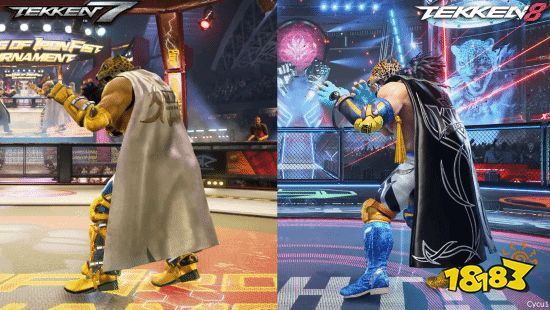 《铁拳8》《铁拳7》角色对比:画面提升巨大