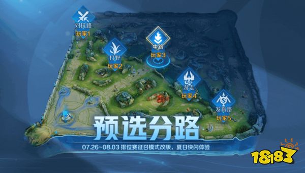 王者榮耀預選分路是什么 預選分路玩法介紹
