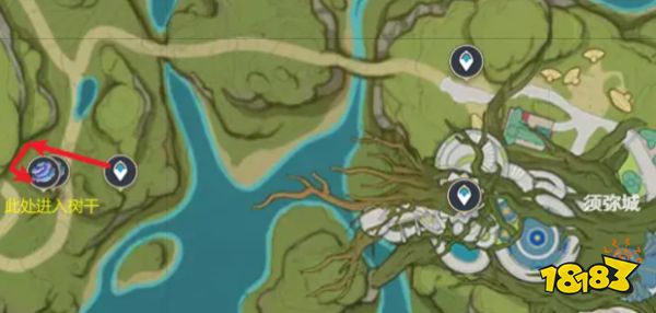 原神树王圣体菇快速采集路线图 树王圣体菇收集位置