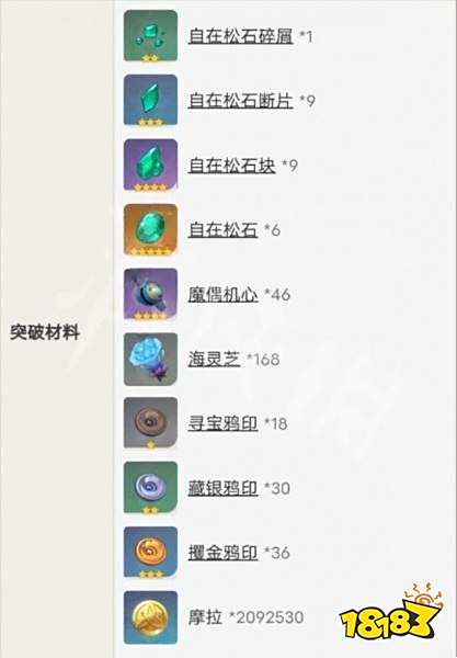 原神万叶突破材料单汇总 万叶突破材料有哪些