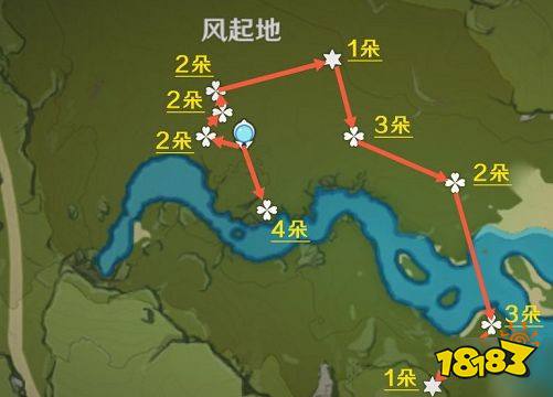 原神风车菊采集地点位置有哪些 风车菊收集路线图