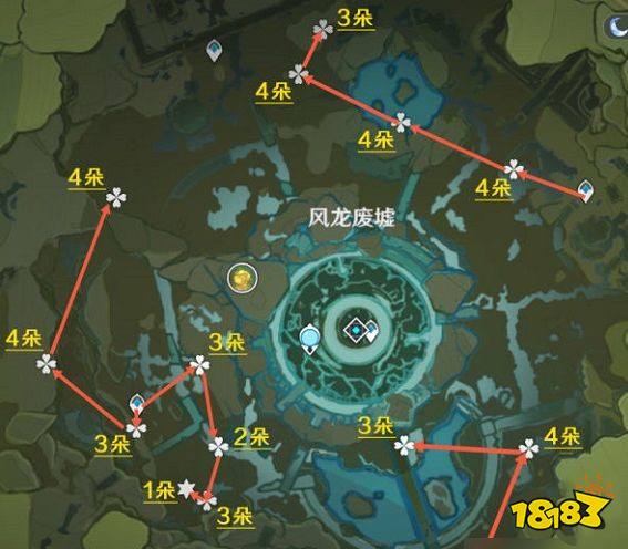 原神风车菊采集地点位置有哪些 风车菊收集路线图